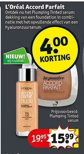 Kruidvat L'oreal Accord Parfait aanbieding