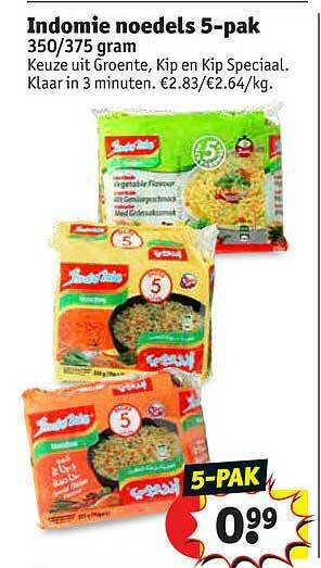 Indomie Noedels 5-pak