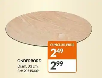 Fun Onderbord aanbieding