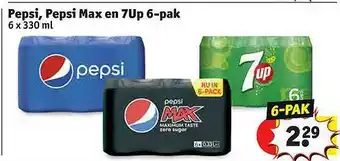 Kruidvat Pepsi, Pepsi Max En 7up 6-pak aanbieding