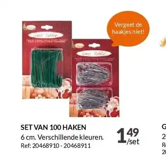Set van 100 haken