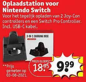 Oplaadstation Voor Nintendo Switch