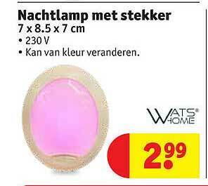 Nachtlamp Met Stekker