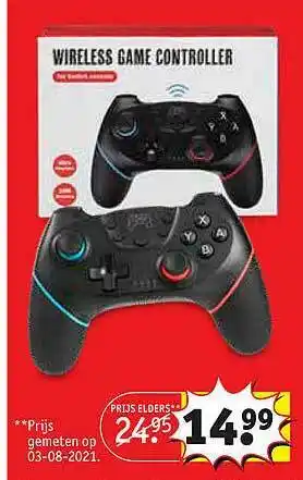 Kruidvat Wireless Game Controller aanbieding