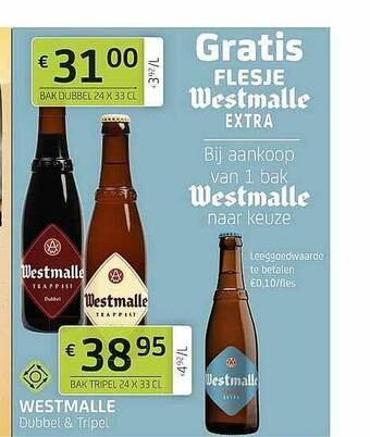 BelBev Westmalle Dubbel & Tripel aanbieding