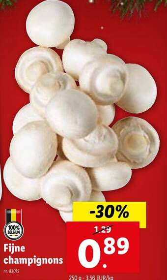 Lidl Fijne champignons 250g aanbieding