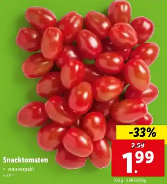 Lidl Snacktomaten 500g aanbieding