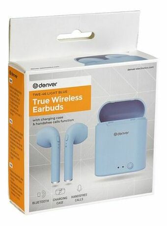 Dreamland Denver True Wireless oortjes TWE-46 lichtblauw aanbieding