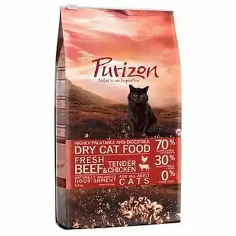 Zooplus Purizon Adult Rund & Kip Kattenvoer Bestel ook snacks: Purizon Snack Kip & Vis - 40 g aanbieding