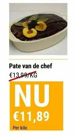 Pate van de chef