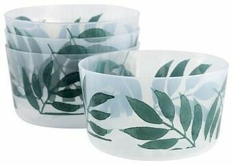 HEMA Bakjes Herbruikbaar 450ml Bladeren - 4 Stuks