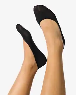 HEMA HEMA Dames Footies Extra Zacht - 2 Paar Zwart (zwart) aanbieding