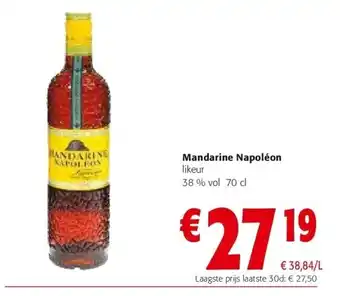 Colruyt Mandarine napoléon likeur 38 % vol 70 cl aanbieding