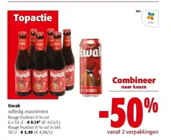 Colruyt Kwak rouge fruitbier 8 % vol 6 x 33 cl aanbieding