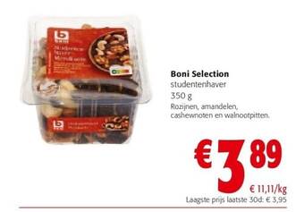Colruyt Boni selection studentenhaver 350 g aanbieding