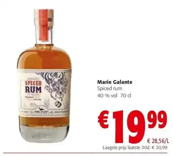 Marie galante spiced rum 40 % vol 70 cl