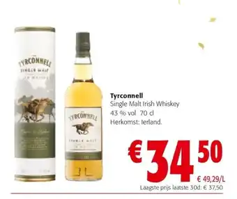Colruyt Tyrconnell single malt irish whiskey 43 % vol 70 cl aanbieding