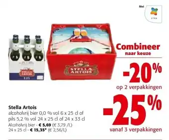 Colruyt Stella artois alcoholvrij bier 0,0 % vol 6 x 25 cl aanbieding