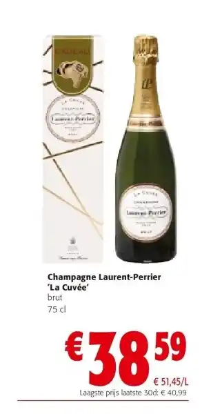 Colruyt Champagne laurent-perrier 'la cuvée' aanbieding