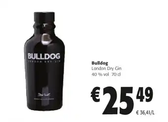 Colruyt Bulldog london dry gin 40 % vol 70 cl aanbieding