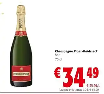 Colruyt Champagne piper-heidsieck aanbieding