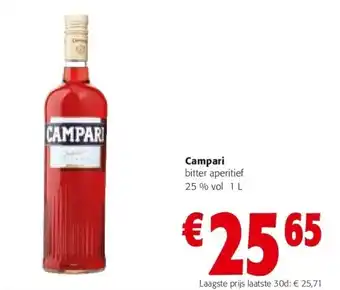Campari bitter aperitief 25 % vol 1 l