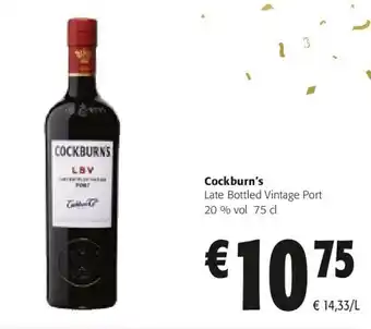Colruyt Cockburn's late bottled vintage port 20 % vol 75 cl aanbieding