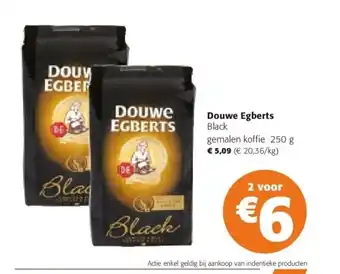 Douwe egberts black gemalen koffie 250 g