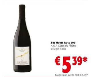 Colruyt Les hauts rocs 2021 aanbieding