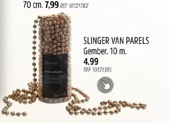 Slinger van parels gember. 10 m