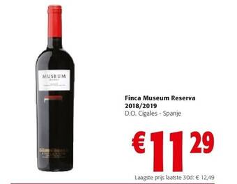 Colruyt Finca museum reserva 2018/2019 aanbieding