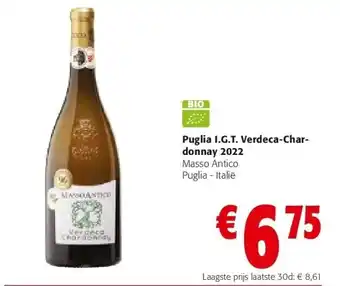 Colruyt Puglia i.g.t. verdeca-chardonnay 2022 aanbieding