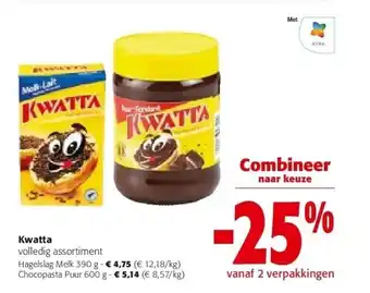 Colruyt Kwatta hagelslag melk 390 g aanbieding