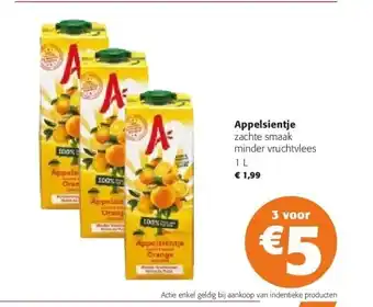 Appelsientje zachte smaak minder vruchtvlees 1 l