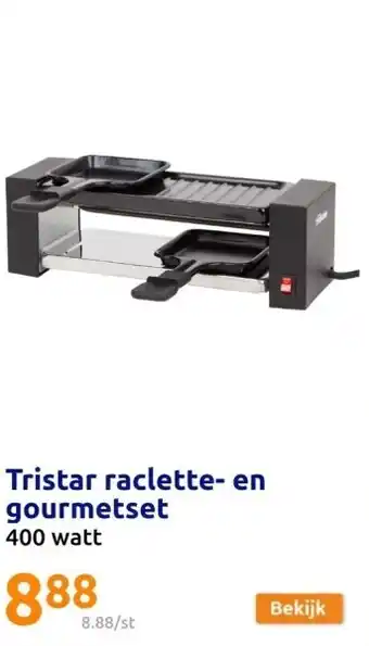 Action Tristar raclette- en gourmetset aanbieding