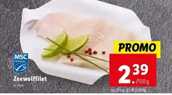 Lidl Zeewolffilet aanbieding