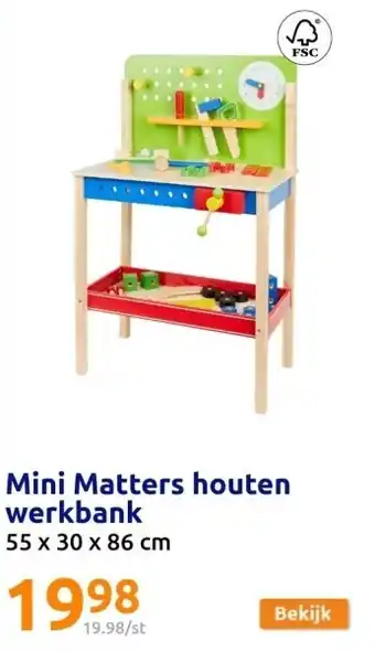 Mini matters houten werkbank
