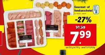 Lidl Gourmet- of fondueschotel aanbieding