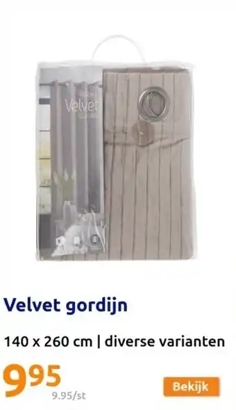 Velvet gordijn
