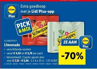 Lidl Limonade aanbieding