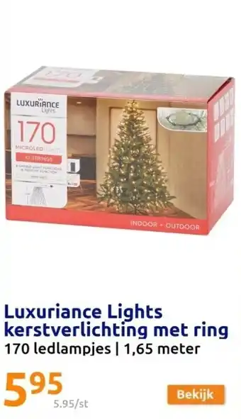 Action Luxuriance lights kerstverlichting met ring aanbieding