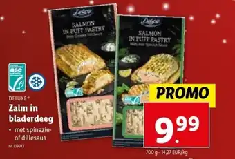 Lidl Zalm in bladerdeeg aanbieding