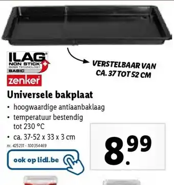 Lidl Universele bakplaat aanbieding