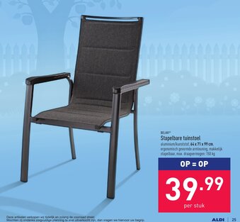 Stapelbare tuinstoel