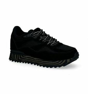 Woden Sophie Marble Zwarte Sneakers
