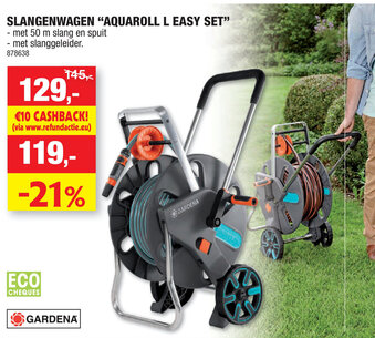Hubo Slangenwagen Aquaroll L Easy Set aanbieding