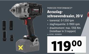 Lidl Accuslagschroevendraaier, 20 V aanbieding