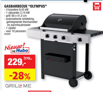 Hubo Gasbarbecue Olympus aanbieding