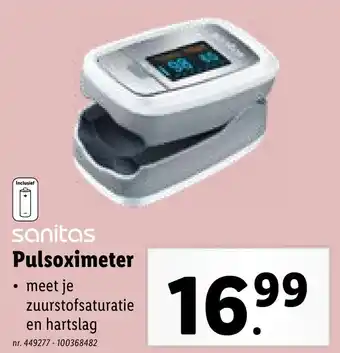 Lidl Sanitas Pulsoximeter aanbieding