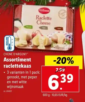 Lidl Assortiment raclettekaas aanbieding